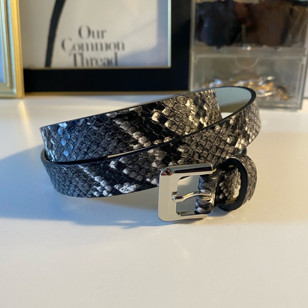 Steve Madden snake skin belt